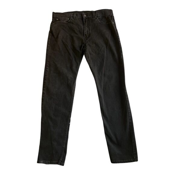 Men’s Levi’s 502 Black Taper Jeans Size 36x34 - Picture 1 of 8